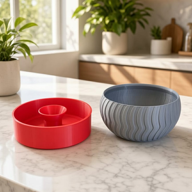 3D spausdintas užkandžių indas